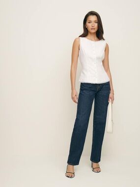 Reformation Amela linen top / size 6